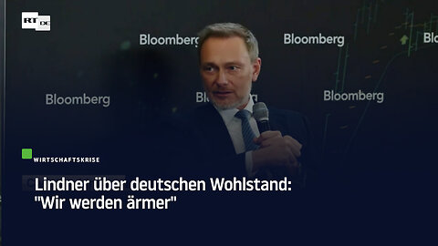 Lindner über deutschen Wohlstand: "Wir werden ärmer"