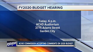 ACHD Commission holding FY2020 budget hearing