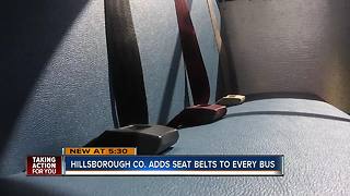 Hillsborough County adds seat belts to every school bus