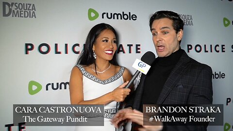 Interview with Brandon Straka at the premier of POLICE STATE at Mar-a-Lago.