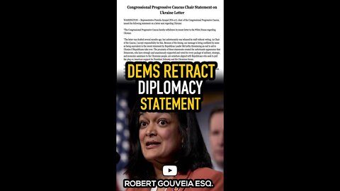Democrats RETRACT Diplomacy with RUSSIA Statement #shorts