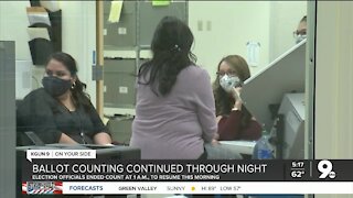County officials continue to count ballots