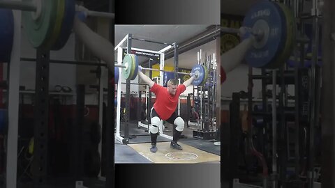 111 kg / 245 lb - No Foot Snatch + 2 Overhead Squats - Weightlifting Training