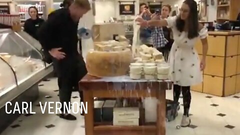 Now they’re pouring milk over cheese in Selfridges