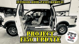 Ford F-150 project, and how to remove those interior door panels.