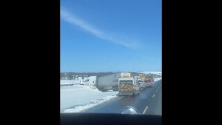 Truck Accident On Hwy2 New Brunswick