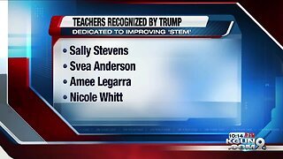 President Trump salutes four Tucson-area teachers