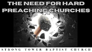 The Need For Hard Preaching Churches The UK Cities Preaching & Soulwinning Tour 1. Exeter STBC