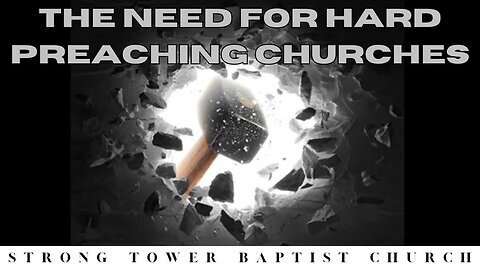 The Need For Hard Preaching Churches The UK Cities Preaching & Soulwinning Tour 1. Exeter STBC