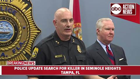 Seminole Heights Killer Manhunt: Tampa police provide update one day after fourth homicide in Tampa neighborhood