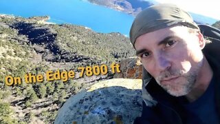 On the edge of a cliff at 7800 ft, Best View in Durango Colorado, Lake NIghthorse