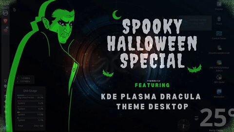 Halloween Special 2022 - Dracula KDE Plasma desktop theme