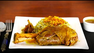 Lamb shank recipe _ slow cooked lamb shank herbal rice