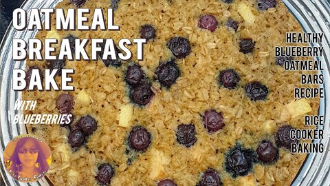 Oatmeal Breakfast Bake Recipe | EASY RICE COOKER RECIPES