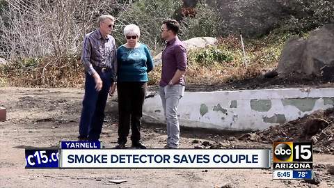 Smoke detectors saves couple in Yarnell