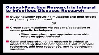 Dr. Fauci Gain Of Function 2012 Lecture