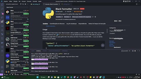 Configurando o Visual Code para formatar o código ao salvar com o black