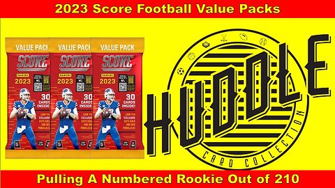 Pulling A Numbered Rookie Dots Gold Out of 210 From 2023 Score Football Value Packs