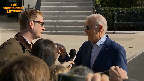 Q: "Why do you think it is that you're trailing Trump in all swing-state polls?" Biden: "Because you don’t read the polls — there are 10 polls — 8 of them I'm beating him in... check it out. We'll get you a copy."