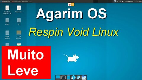 Agarim OS é uma versão (Respin) do Void Linux com vários DE para escolher
