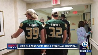 UAB Football Visits Boca Raton Regional Hospital