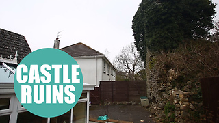 Man concerned that ancient castle wall will fall on his house