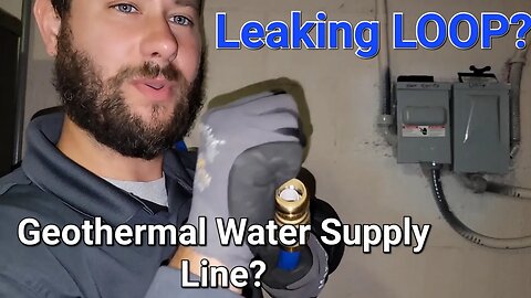 Geothermal Water Supply Line Install #geothermal #waterline #hvac