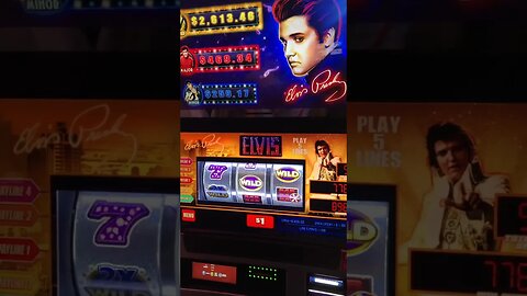Elvis slot machine pays out again!!
