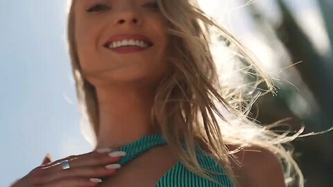 Beautiful bikini babe music video