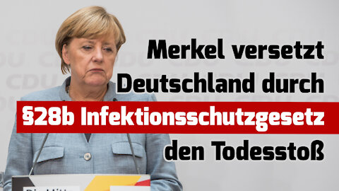 Merkel versetzt Deutschland den Todesstoss