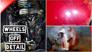 16 Hour | Wheels Off Car Detailing | Part 2 |Paint Correction | Ceramic Coating | Disaster Detail!