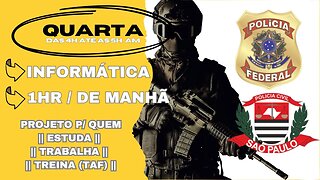 #29 Estude Comigo | Polícia Federal Agente/Escrivão 👉 Motivação p/ o Combate (Serve Polícias Civis)