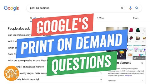 Answering Google's Print on Demand Questions Better... Is Google right? See the difference?