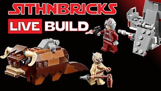 T-16 Skyhopper vs Bantha | #75265 Live Build! | #LEGOStarwars | Favorite Comic-Con Sets | LegoCon
