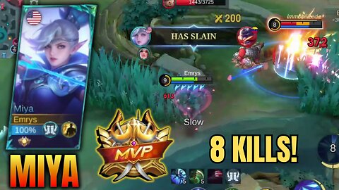 8 KILLS! MVP!! Epic Ranked Miya