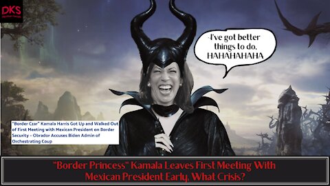 "Border Princess" Kamala Leaves First Meeting With Mexican President Early, What Crisis?