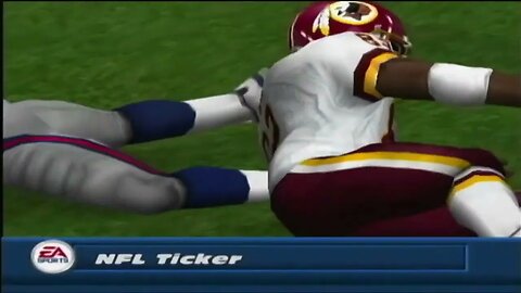 MADDEN 2002 FRANCHISE LEGACY WEEK 8 REDSKINS VS GIANTS