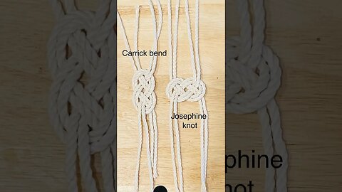 Tie the Josephine Knot and the Carrick Bend #howto