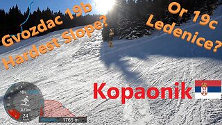 [4K] Skiing Kopaonik, Gvozdac 19b and 19c, Which One is the Most Difficult? GoPro HERO11