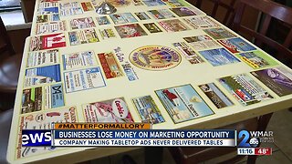 Company selling tabletop ads accused of swindling local businesses