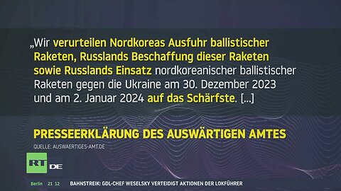 US-Geheimdienste: Russland hat ballistische Raketen aus Nordkorea eingesetzt