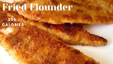 Seared Flounder Recipe in Bread Crumb Coating