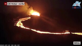 Live Coverage Of Iceland Volcano Event. 22/07/2023.