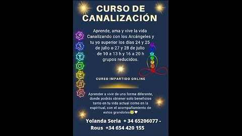 CURSO DE CANALIZACIÓN IMPARTIDO ONLINE