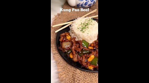 KUNG PAO BEEF | #kungpao #kungpaobeef #beefbowl #chinesetakeaway #chilibeefstirfry #stirfrybeef