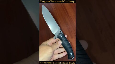 Lothar Drop Point Full Tang Fixed blade in D2 steel!