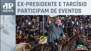 Jair Bolsonaro é recebido com festa em Barretos e recebe título de cidadão honorário