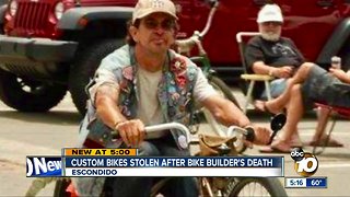 Custom bikes stolen after Escondido bike builder's death