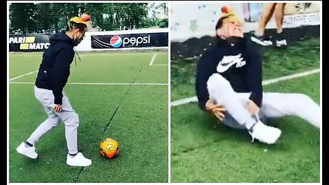 6ix9ine's Soccer Fail! Watch Him Roll His Ankle While Attempting to Play Soccer