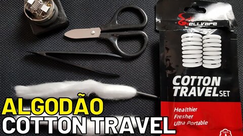 Review Algodão COTTON TRAVEL da HELLVAPE - Algodão de cadarço vale a pena? Como usar algodão?